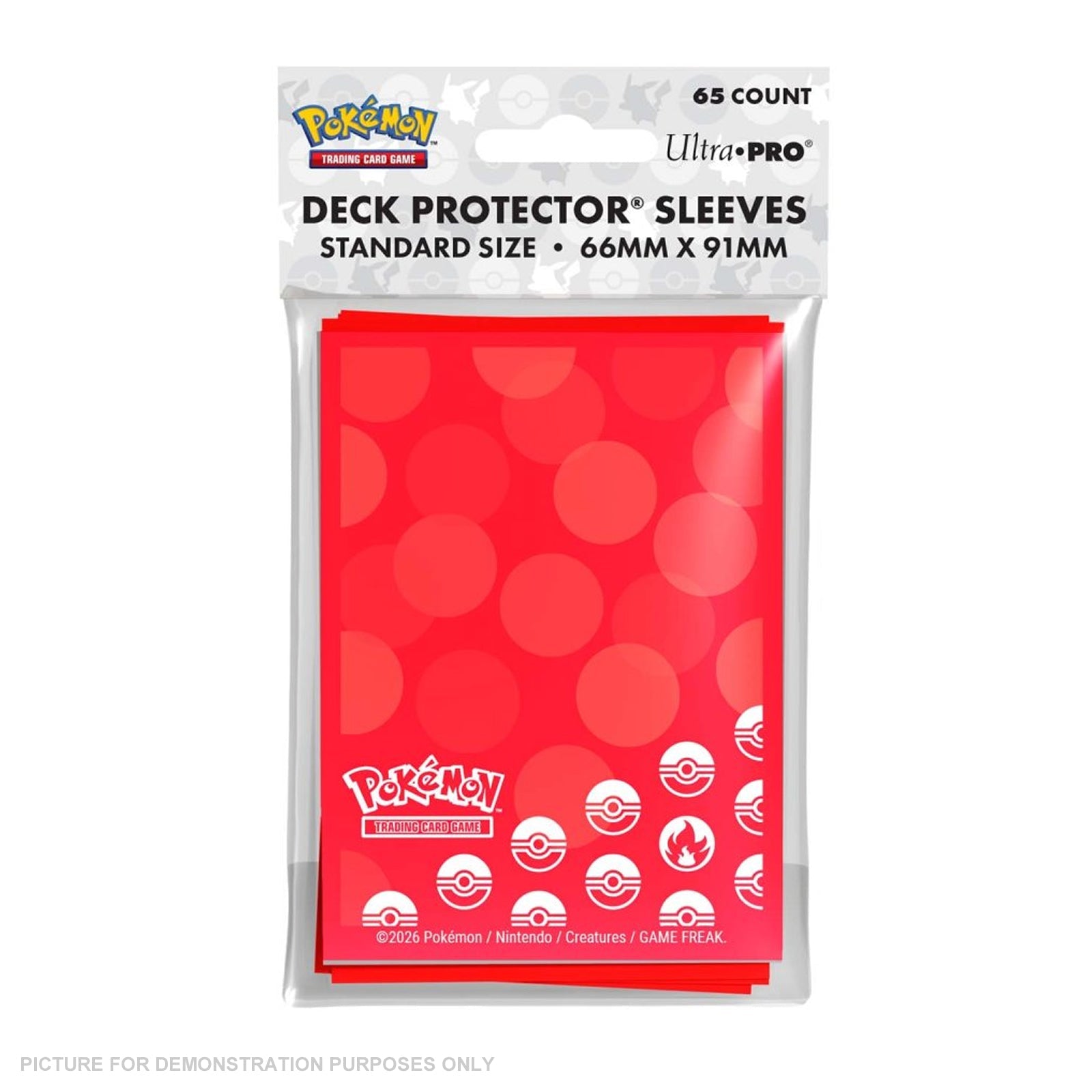 Ultra Pro Pokémon TCG - Energy 65ct Deck Protector Sleeves Fire Type